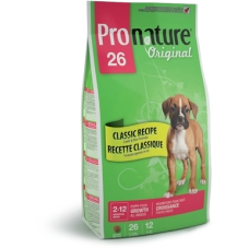 Pronature Original 26 сухой корм для щенков в период роста с ягненком, уп. 20 кг